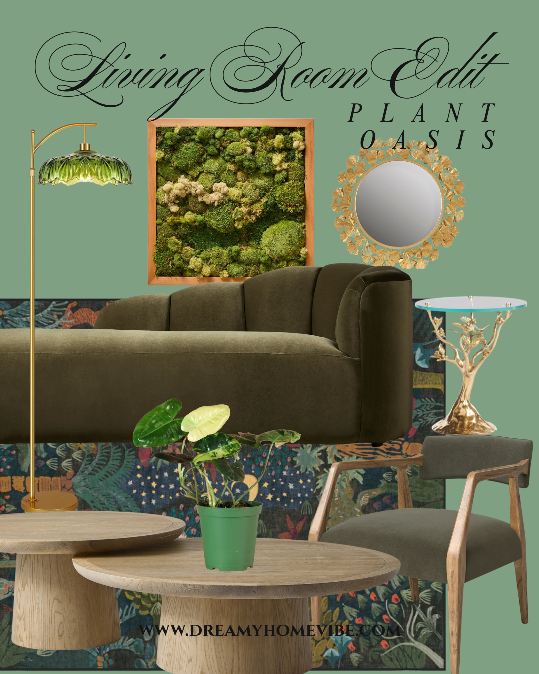 Living Room Edit: Plant Oasis